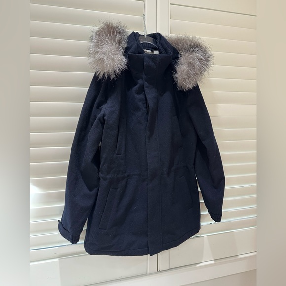 Loro Piana Cashmere Navy Icery Coat - Kids Size 12 - Picture 2 of 10